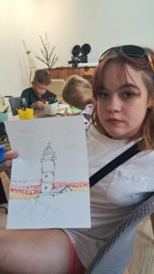 Крапкування малюнку маяка