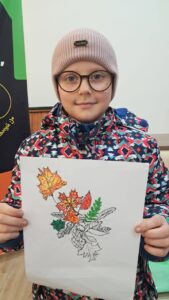 Крапкування малюнку лтстя