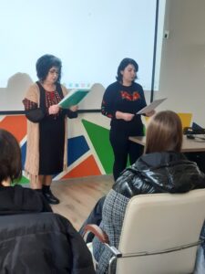 Спікери заходу Марія Войцеховська та Ганна Лукасевич