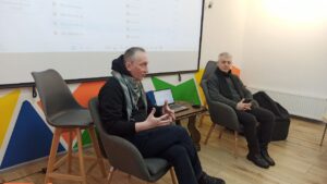 Спікер заходу Юрій Паскар і Юрій Мельничук